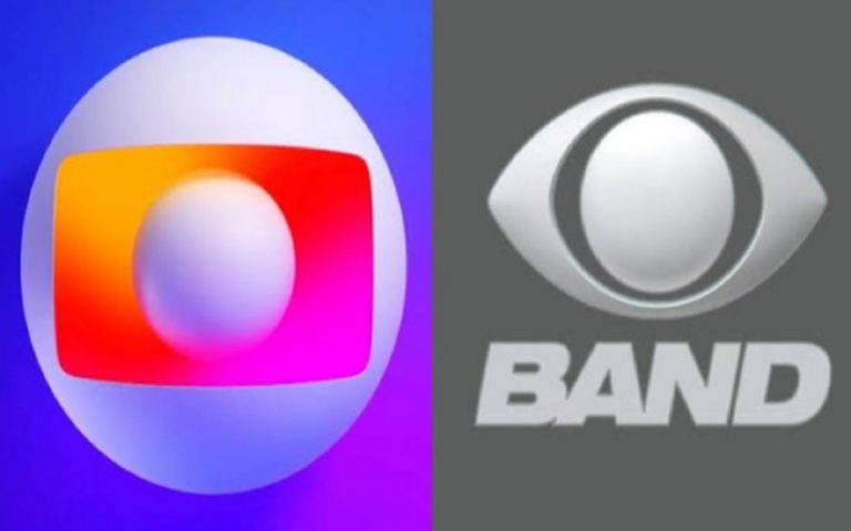 GLOBO E BAND - FOTO REPRODUÇÃO DO TWITTER