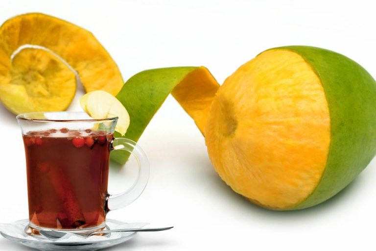 Chá de casca de manga