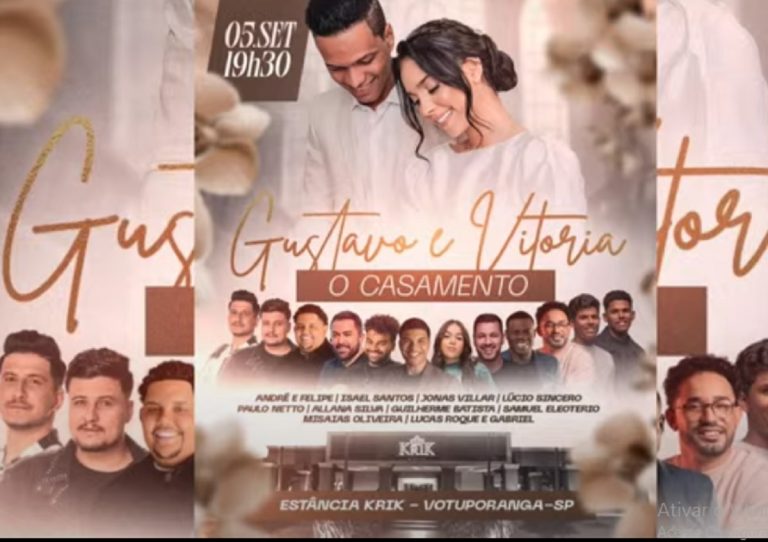É agora! Pregadora Vitória Souza transmite casamento ao vivo. Foto: Instagram